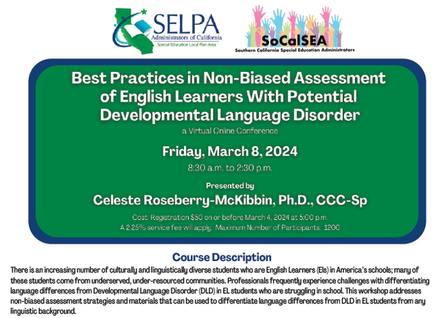 SELPA Now Offers Continuing Ed!